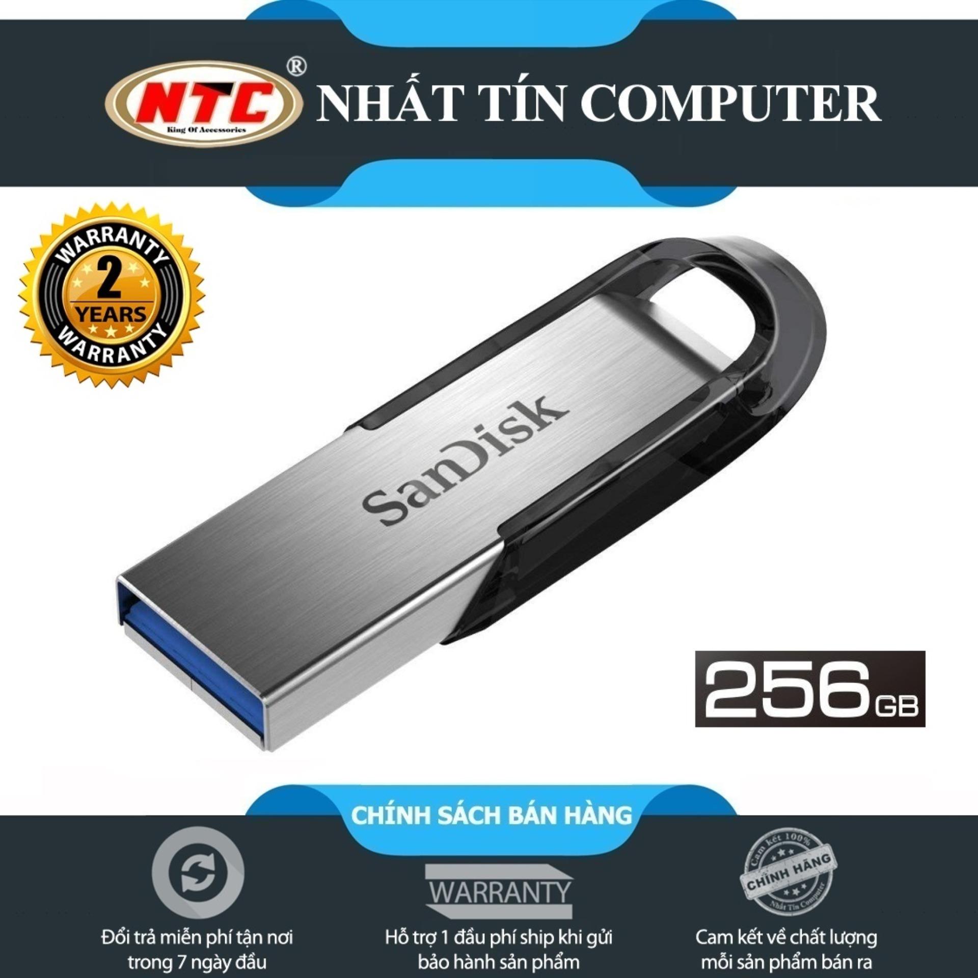 USB 3.0 SanDisk CZ73 Ultra Flair 256GB tốc độ 150Mb/s (Bạc)