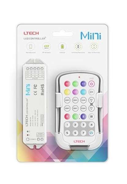 Bộ điều khiển đèn LED mini LTECH RGBW Controller M8+M4-3A