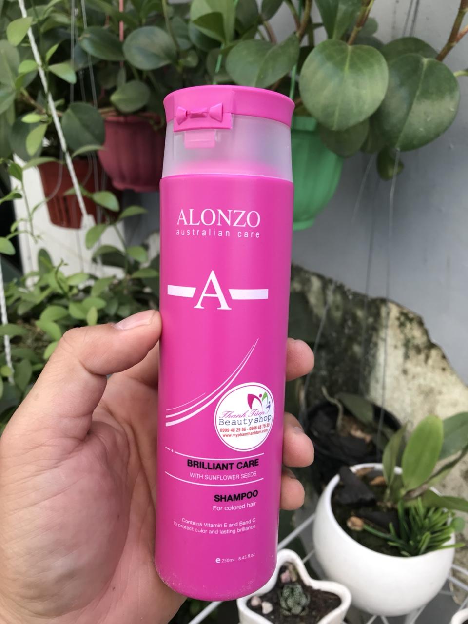 Dầu gội xả Alonzo Brilliant chăm sóc tóc nhuộm 250ml