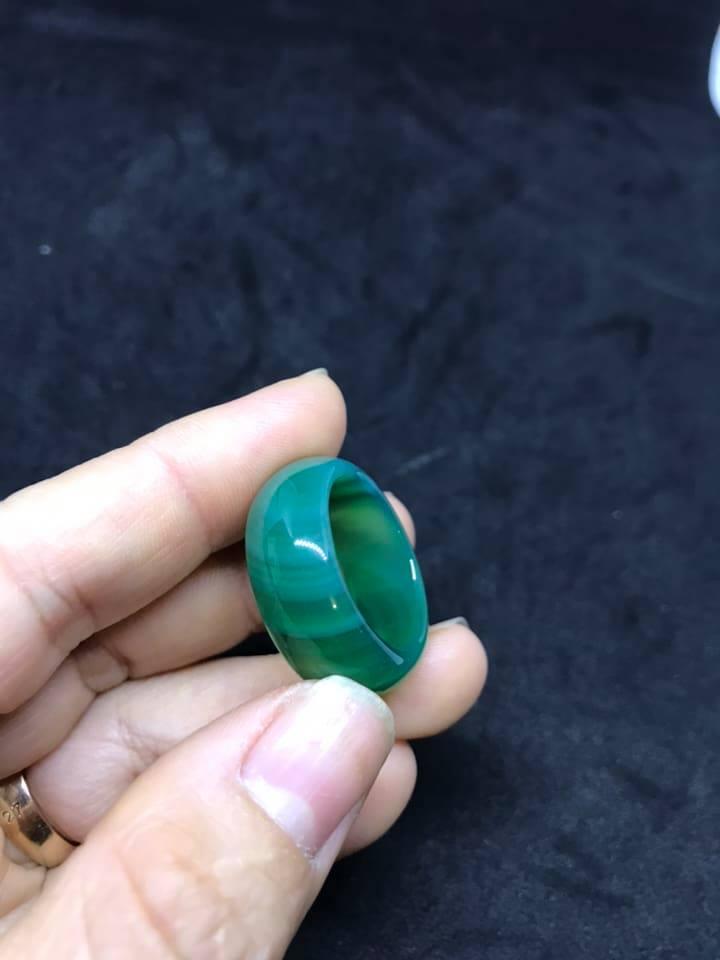 [HCM]NHẪN ĐÁ MÃ NÃO XANH