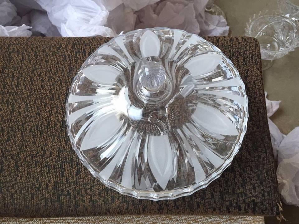 Hộp mứt pha lê cao cấp cỡ lớn ĐK 24.3cm