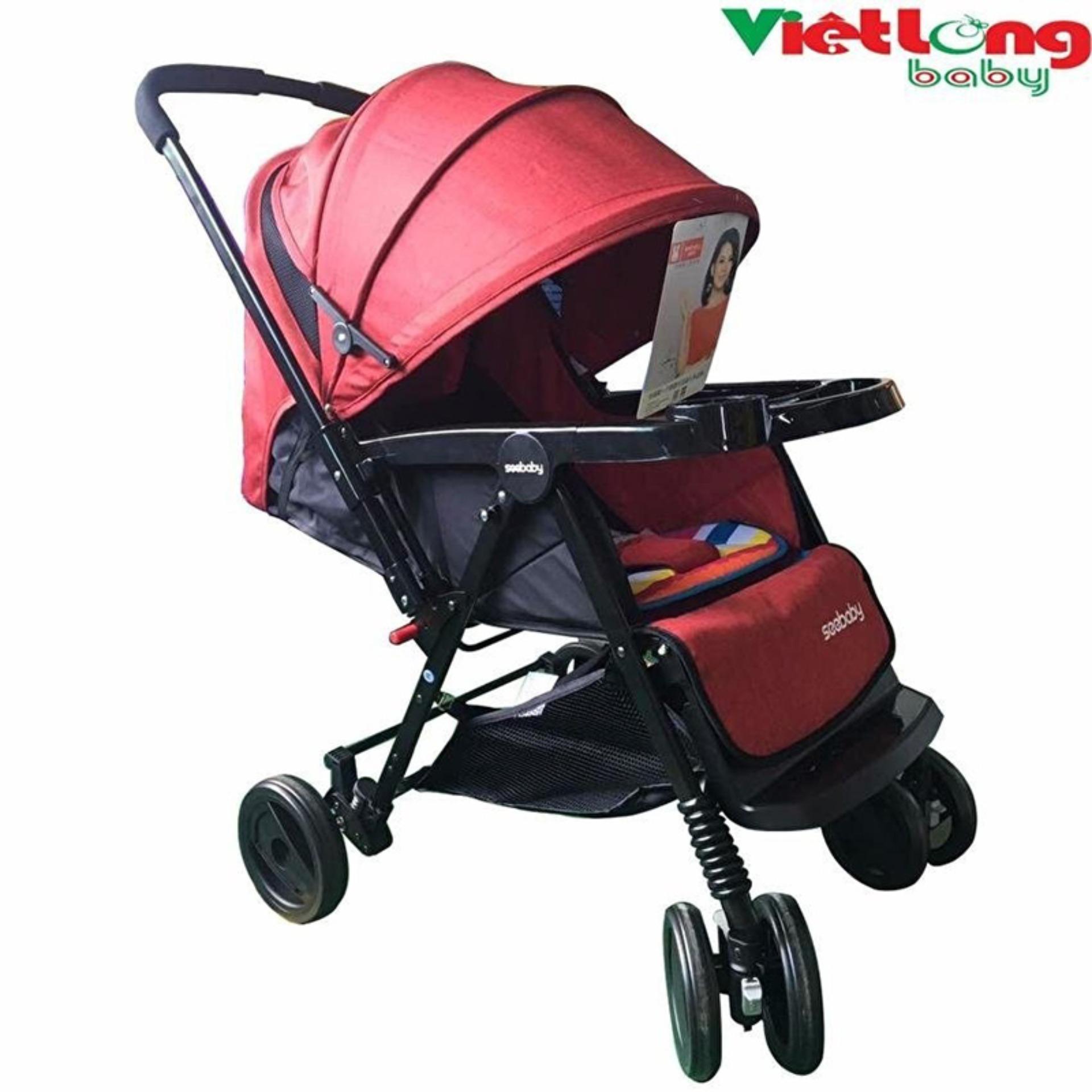 Xe đẩy trẻ em cao cấp 2 chiều Seebaby T11 (mẫu mới 2018)