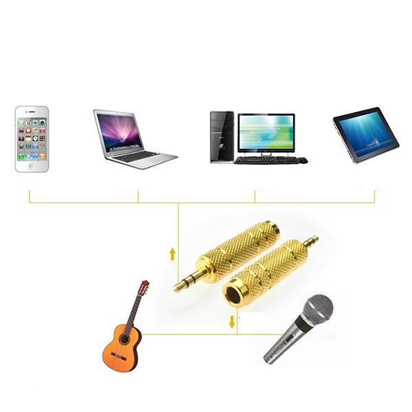 Jack chuyển đổi âm thanh từ 6.5mm ra 3.5mm sunha