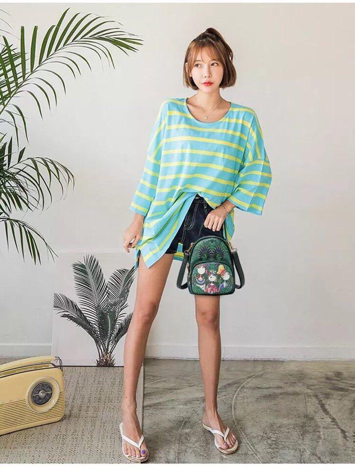 Balo rừng xanh mini đeo được nhiều kiểu da phong cách