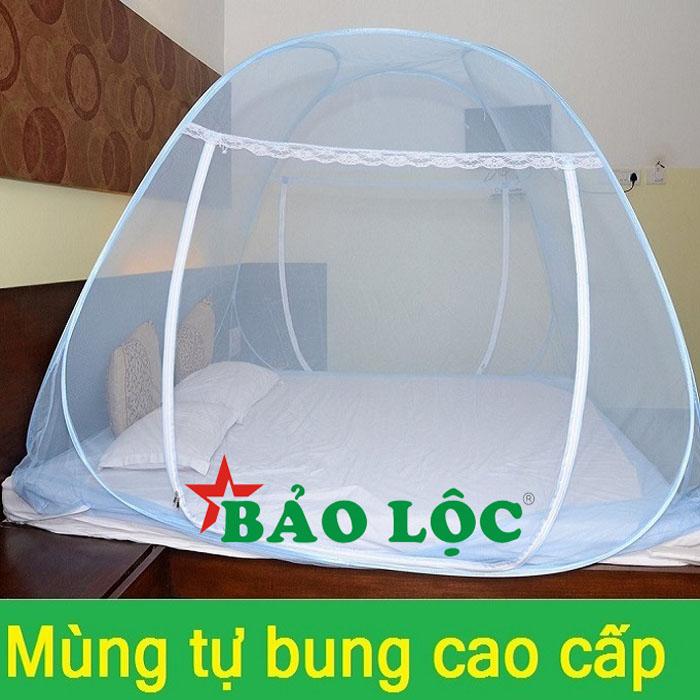 Mùng Tự Bung Bảo Lộc Cao Cấp 2m2 có 2 cửa Bảo Lộc