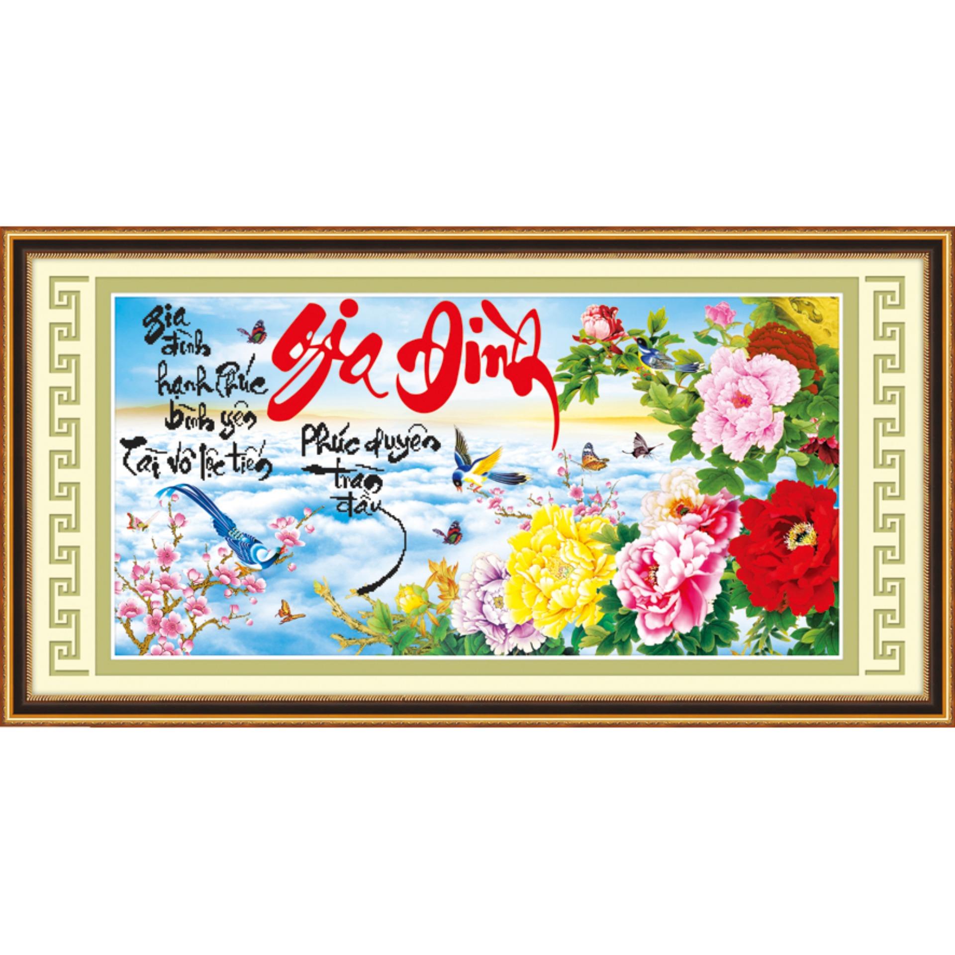 Tranh thêu 3d gia đình 53478