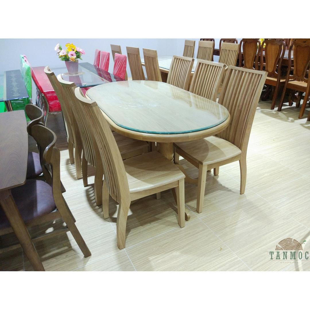 Bàn ăn gỗ sồi mỹ (white oak) - Tanmoc Woodwork