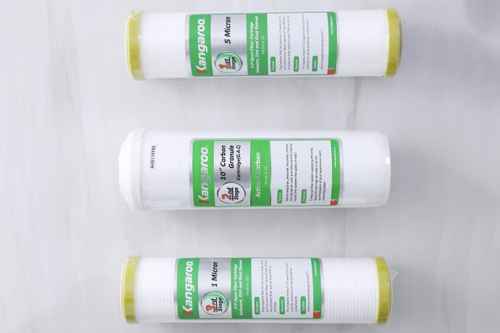 Bộ 3 lõi lọc nước Kangaroo số 1, số 2, số 3