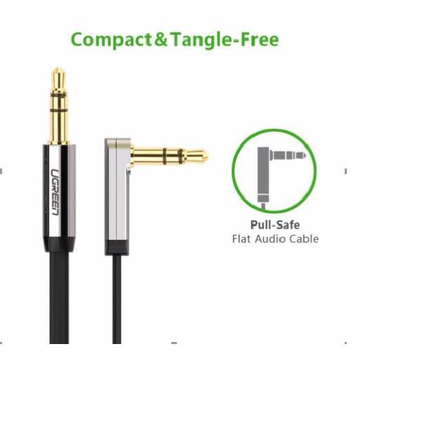 Cáp audio 3.5mm 0.5m bẻ góc UGREEN 10596