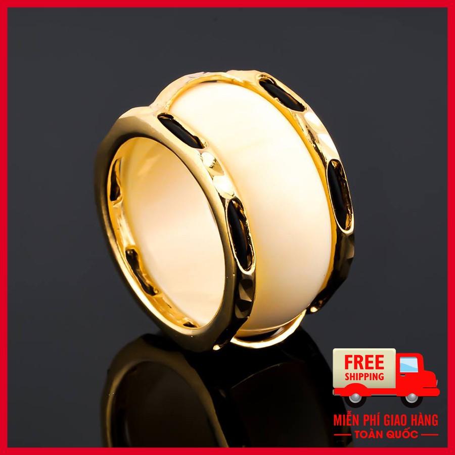 Trang sức nam bạc Thái Nhẫn nam rồng mạ vàng thời trang cao cấp trang sức bảo tín