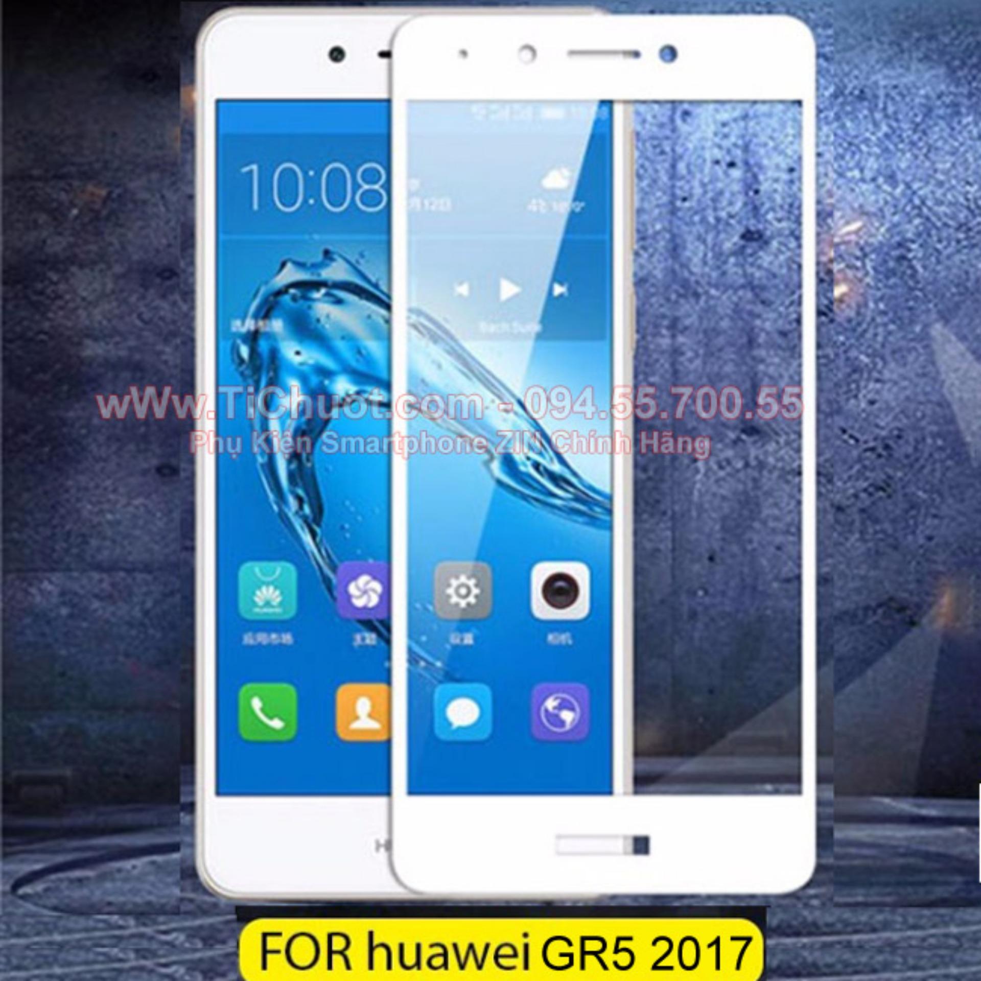 Huawei GR5 2017 - Cường lực 4D Full Màn Hình gr5 2017(trắng-đen)