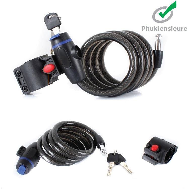 Khóa xe đạp GIANT có chìa khóa và pát gắn cố định vào xe