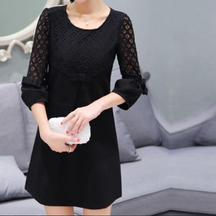 Đầm suông phối ren beyeu1688 - by8001
