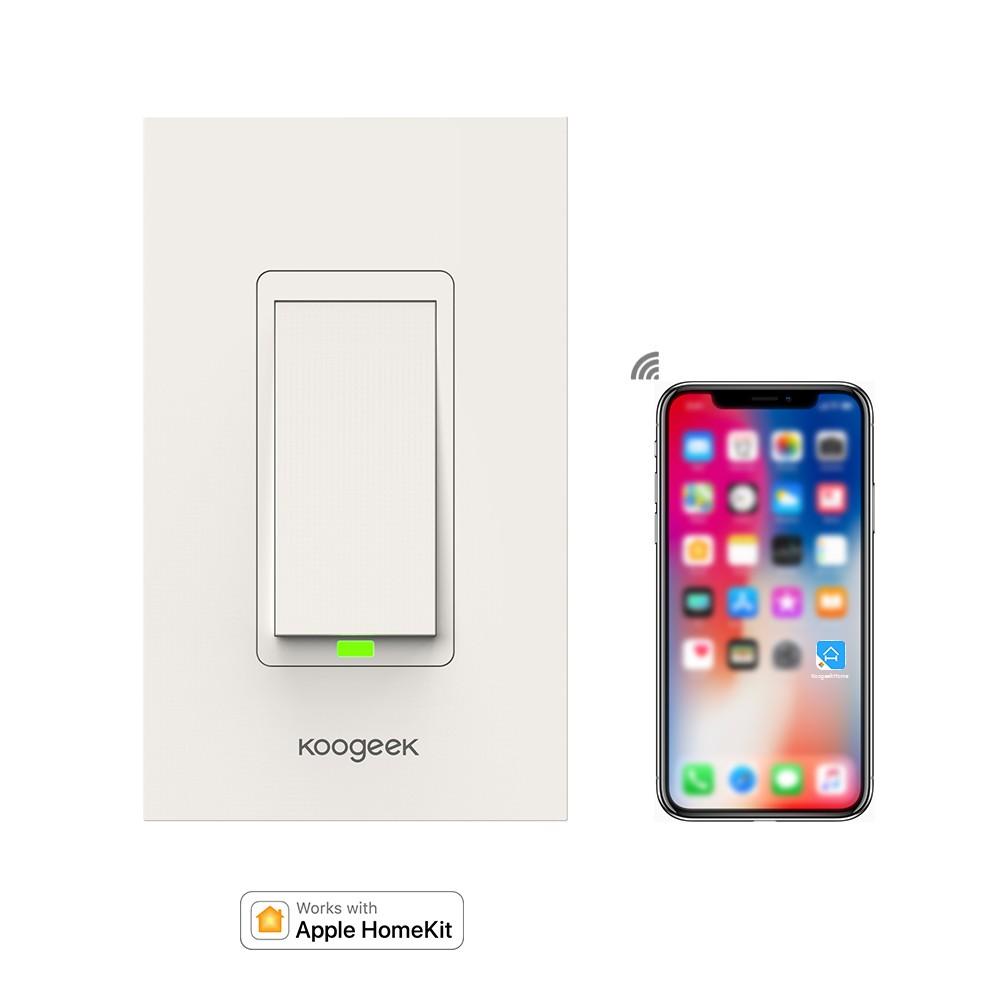 Công tắc đèn thông minh Koogeek Smart Switch KH1, tương thích Apple HomKit, ra lệnh bằng giọng nói (Siri), điều khiển từ xa qua Internet