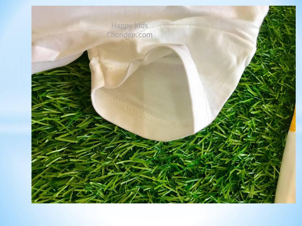 Combo 5 áo sơ sinh ngắn tay nút cài