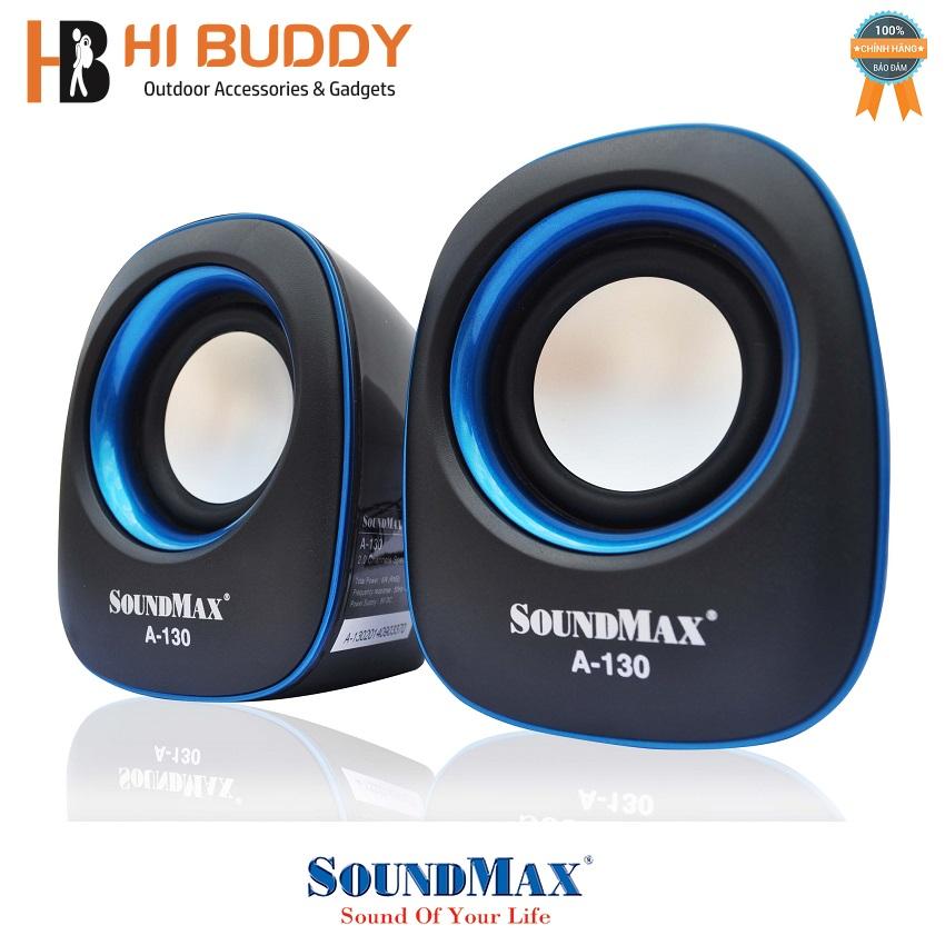 Loa vi tính Soundmax A-130/2.0 6W RMS (Xanh)