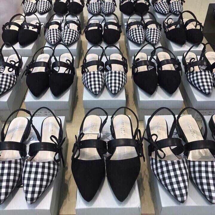 Giày sandal bít mũi quai ngang 1p MYS