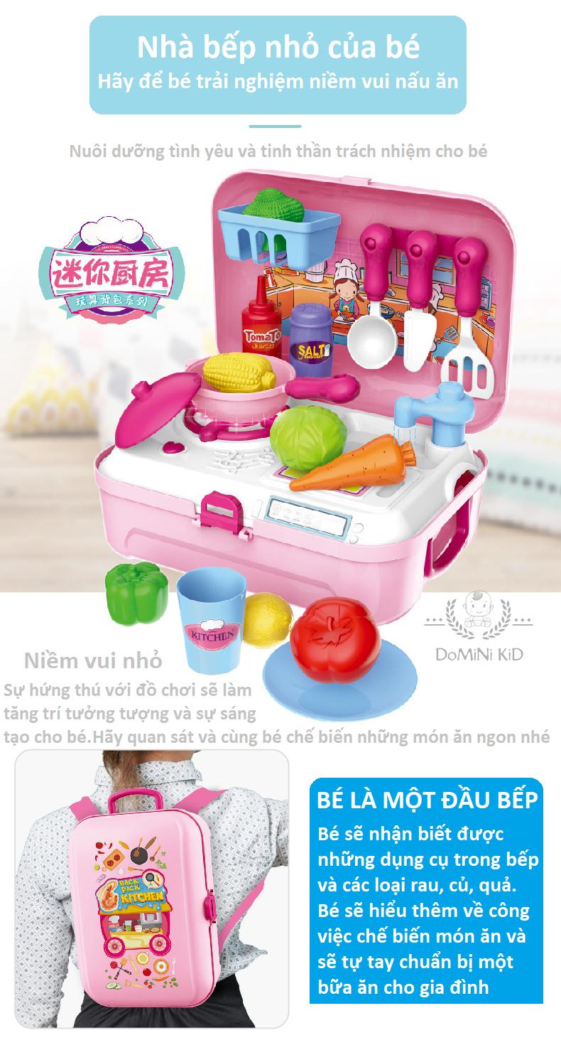 Balo bộ đồ chơi nấu ăn nhà bếp