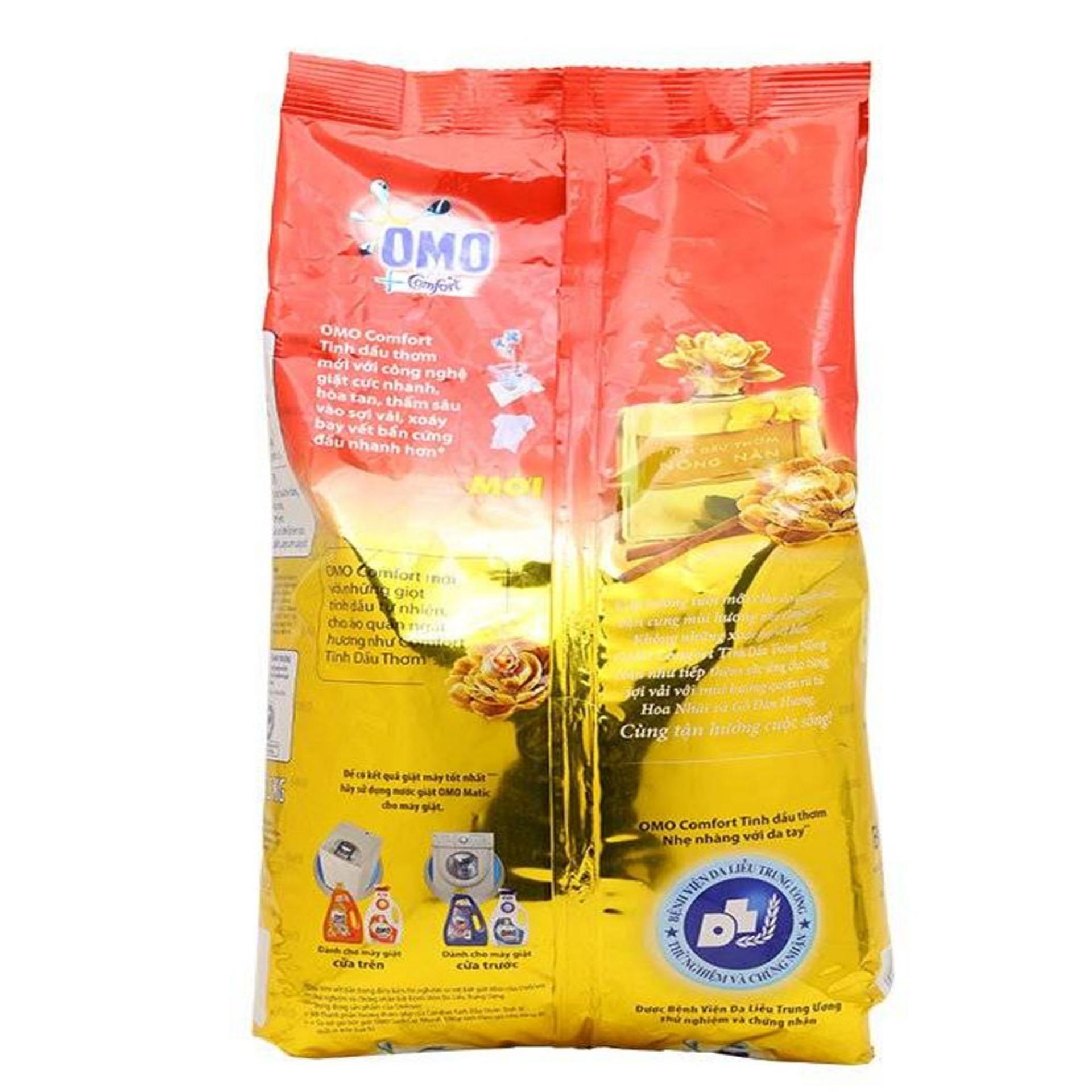 Bột Giặt OMO Comfort Tinh Dầu Thơm ( Vàng )Túi 5,3Kg