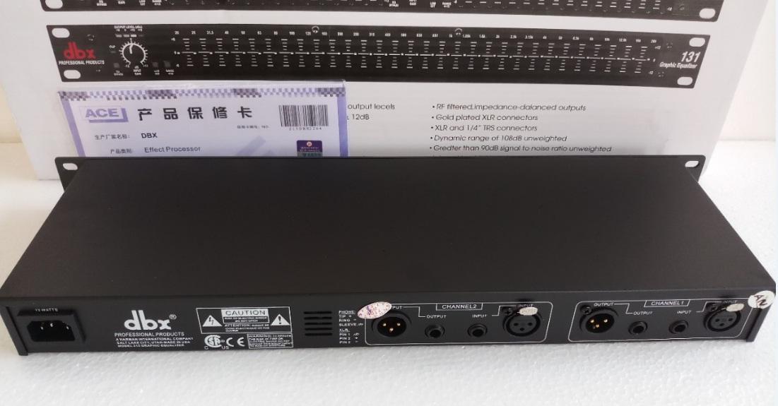 Loc tiếng Equalizer DBX 215 (Đen), bộ xử lí âm thanh xấu