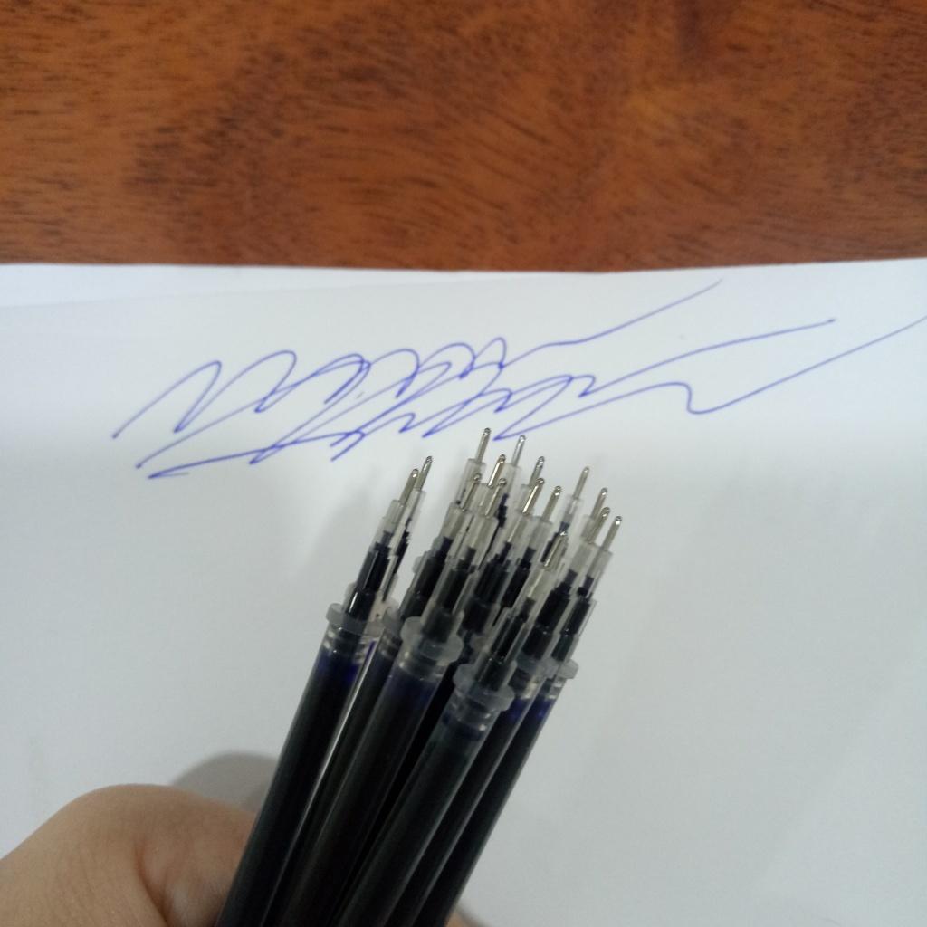 Combo 200 ruột viết gel đen/đỏ/xanh