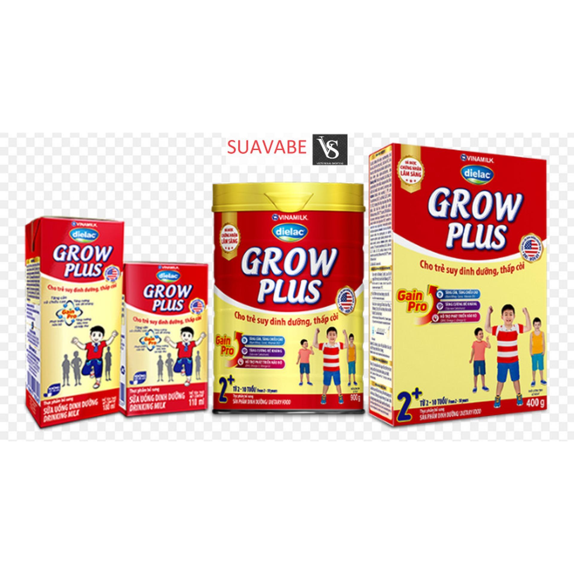 Bộ 2 hộp sữa bột Vinamilk Dielac Grow Plus 2+ 850g