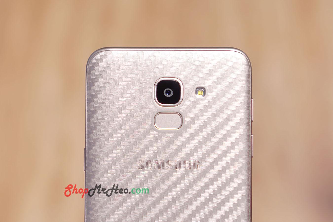 [HCM]Bộ 3 Skin Dán Mặt Lưng Vân 3D Samsung J6 2018