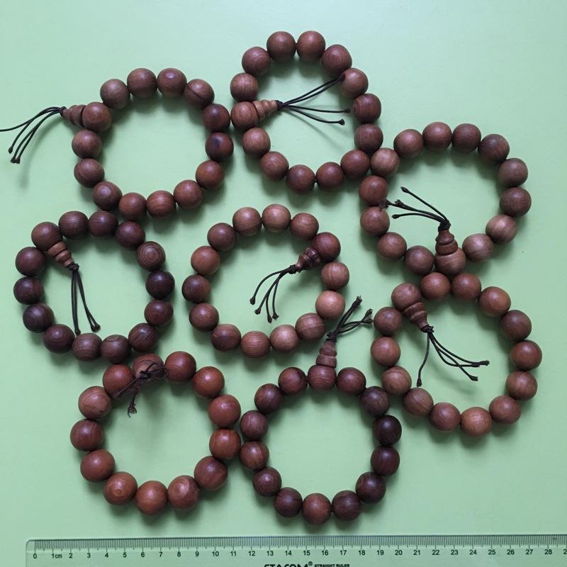 Chuỗi tràng hạt niệm Phật  gỗ ngọc am cao cấp (TH09: 13 hạt 13ly dài 25cm)