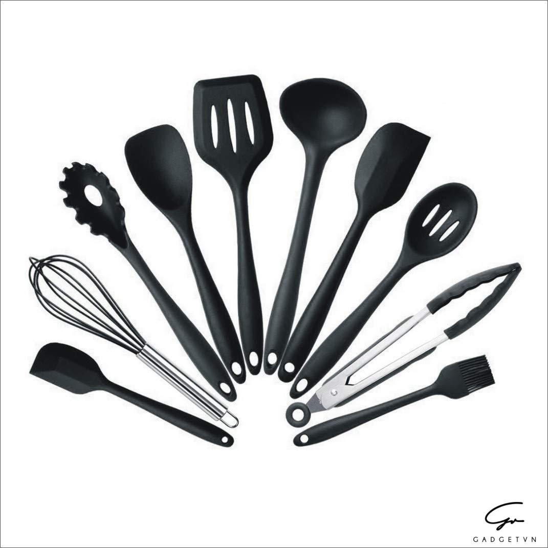 Set dụng cụ nấu ăn Silicone Đen