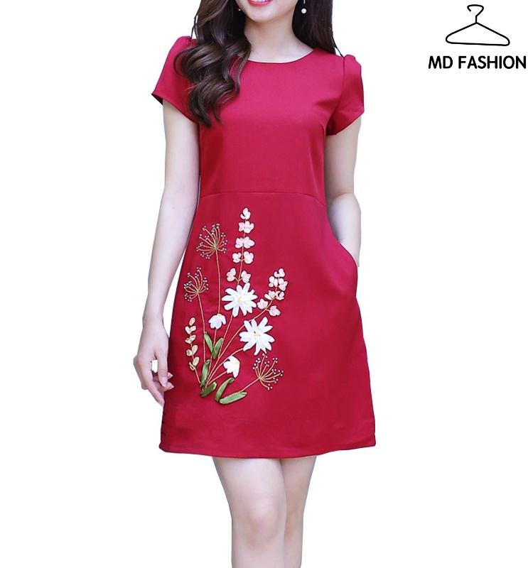 [HCM]ĐẦM DÁNG  XÒE HOA NỮ CỰC XINH (Có size to)