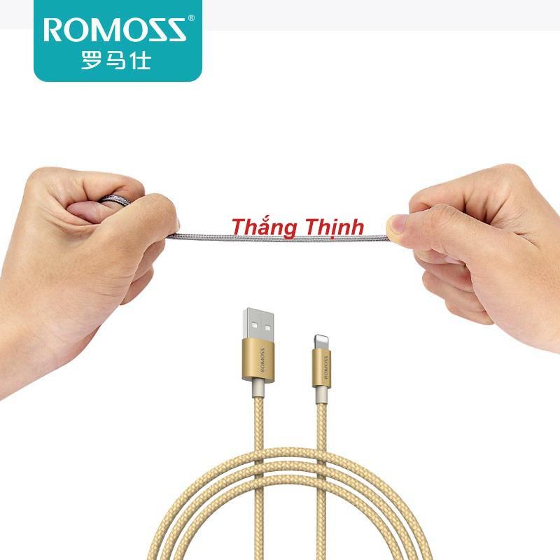 [HCM]CÁP SẠC IPHONE/IPAD ROMOSS LIGHTNING CABLE (hàng nhập khẩu)