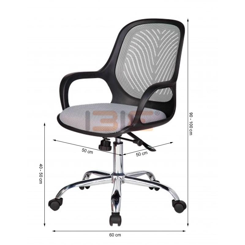 Ghế xoay IB519 chân thép mạ