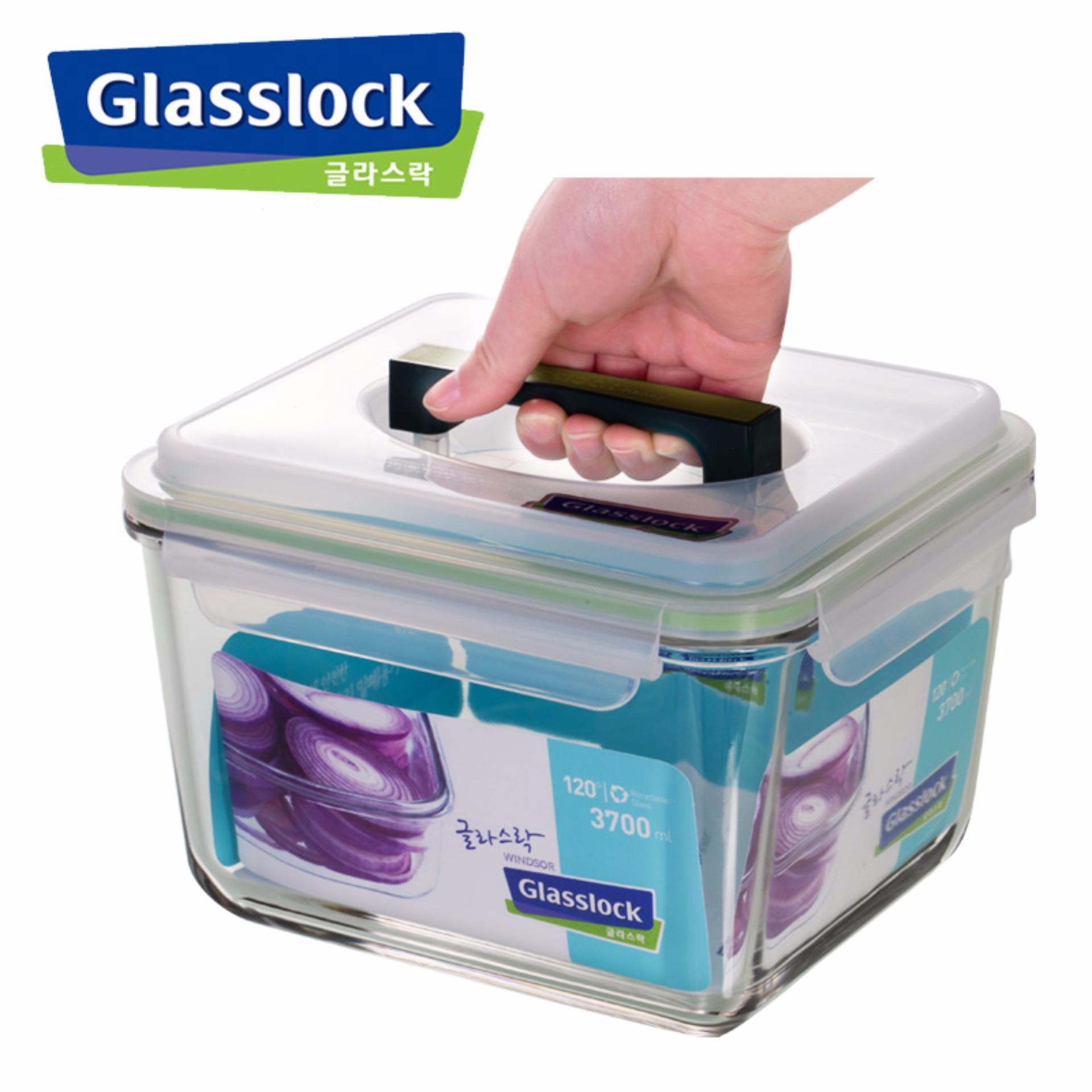 Hộp thủy tinh Glasslock 3700ml MHRB370 (có tay cầm)