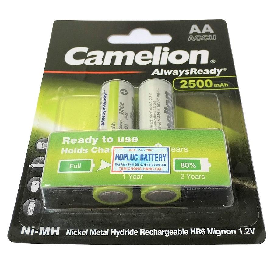 Pin sạc camelion aa 2500mah always ready 1.2v