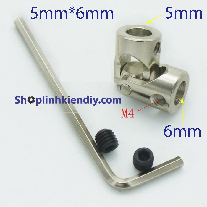 Khớp nối cardan 5x6mm