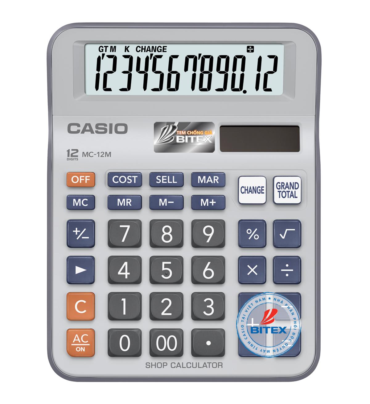 [HCM]Máy tính để bàn Casio MC12M