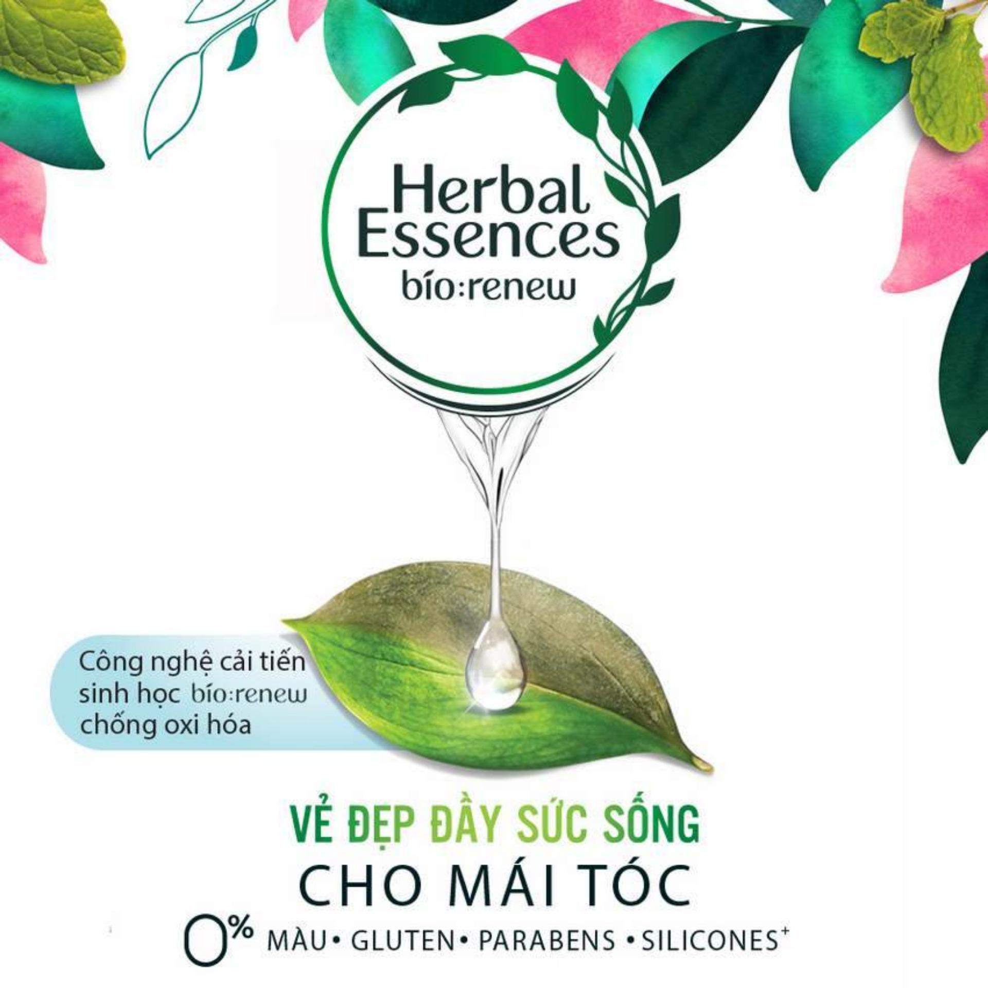 Dầu Gội Herbal Essences Dâu Tây & Bạc Hà 400ml