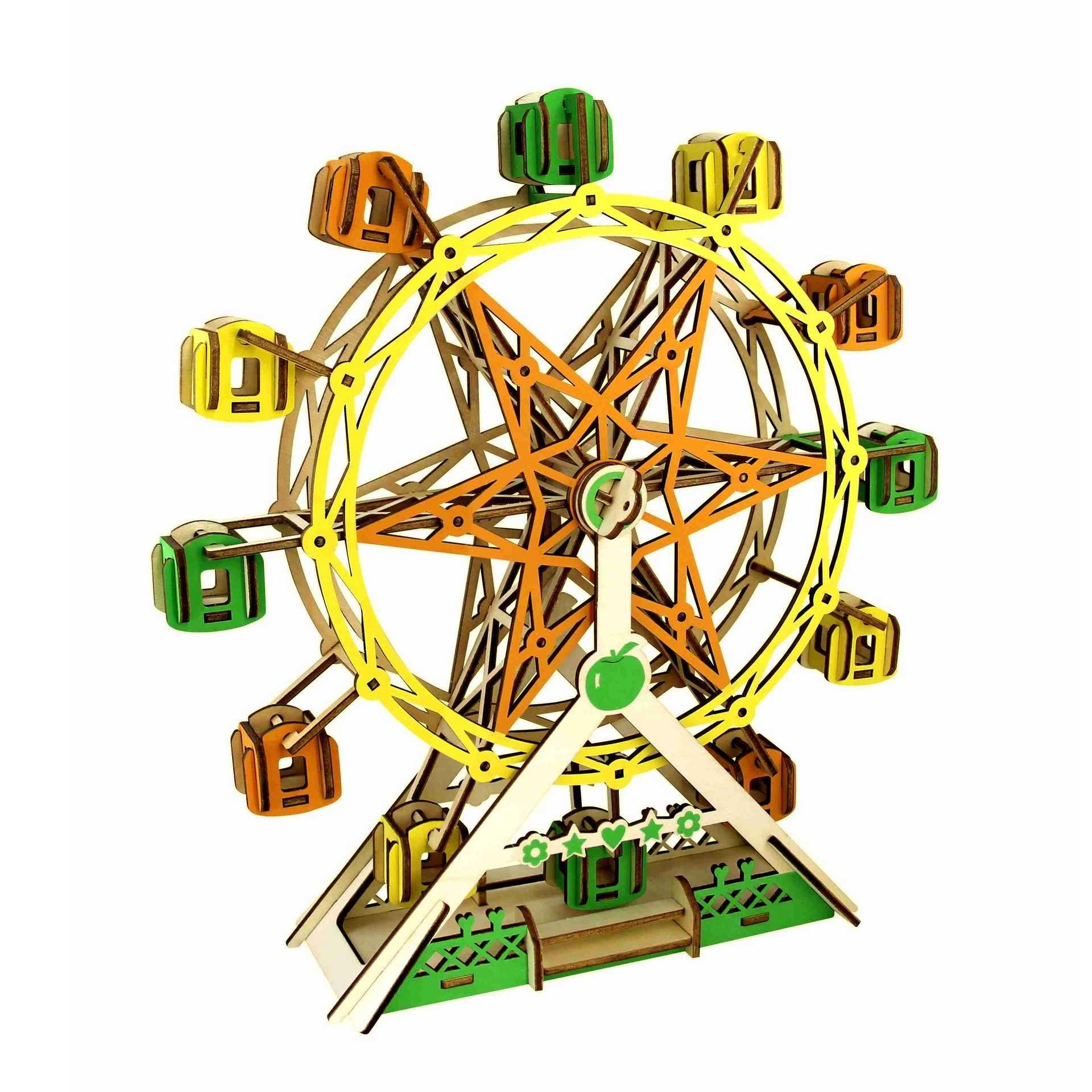 Đồ chơi lắp ráp gỗ 3D Mô hình Lucky Ferris Wheel