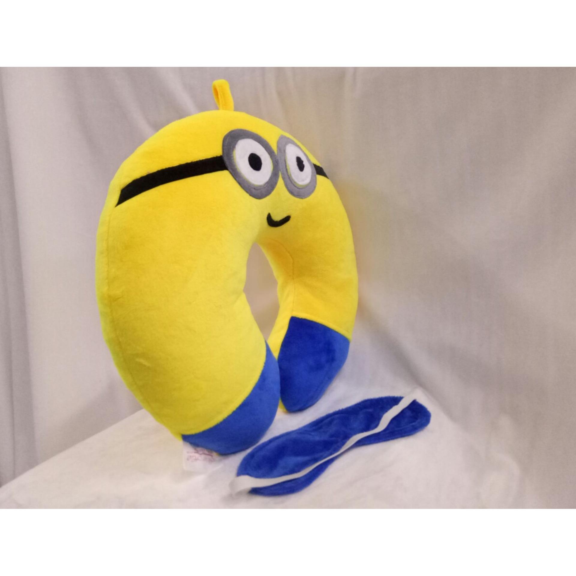 Bộ gối kê cổ + bịt mắt Hali GKCMNO (Minion)