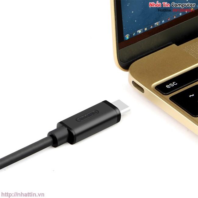 Cáp chuyển đổi tín hiệu USB Type-C sang micro USB Unitek Y-C473