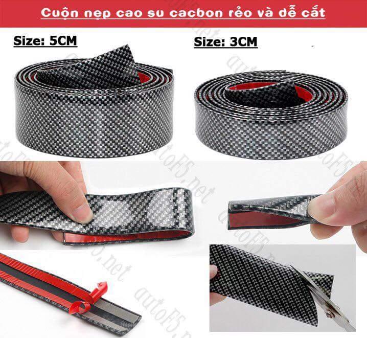 Cuộn nẹp cao su cacbon loại 5cm
