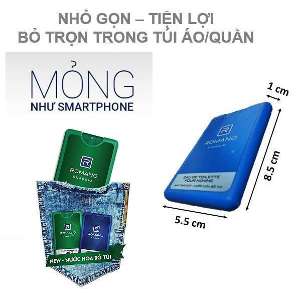 [HCM]Romano - Nước hoa bỏ túi Classic 18ml
