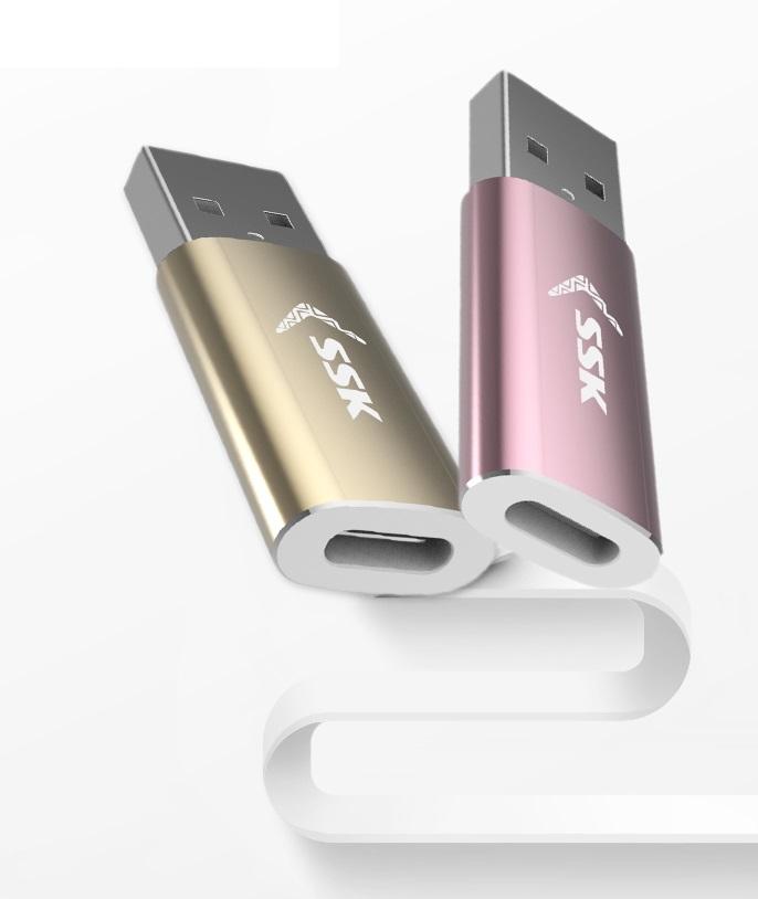 [HCM]ĐẦU ĐỔI USB 3.0 -&gt TYPE-C SSK (SU3C003)