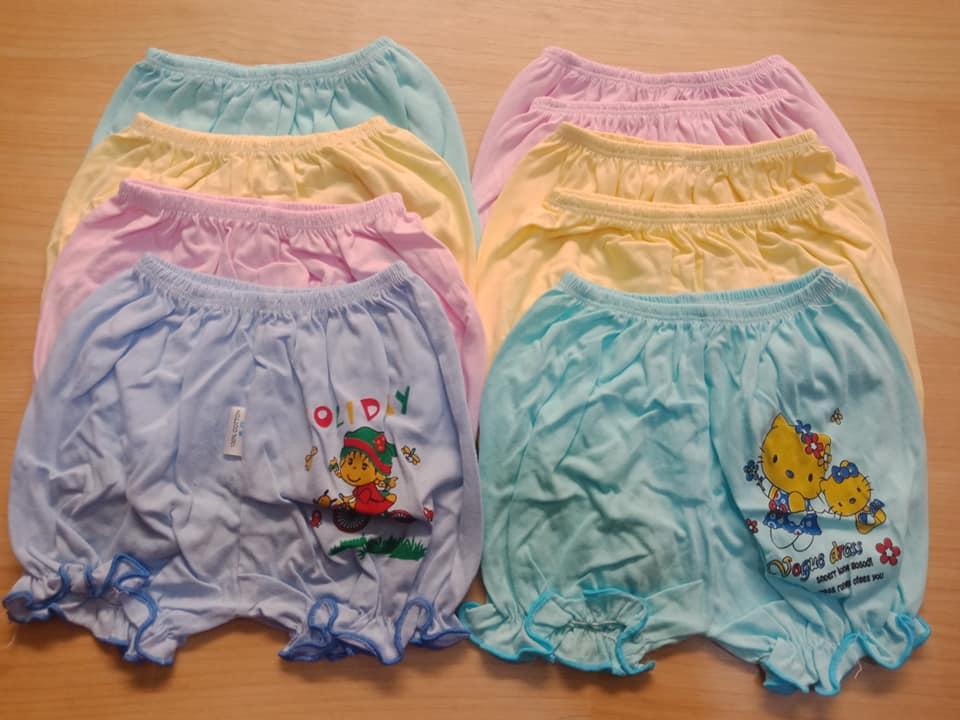[HCM]QUẦN ĐÙI BÉ GÁI(combo 10 quần cotton)