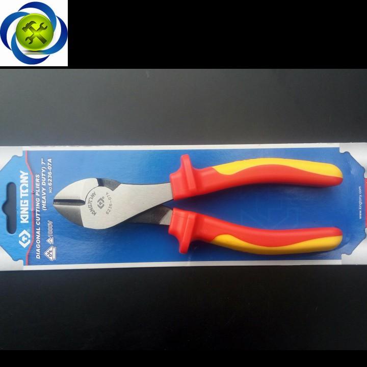 [HCM]Kềm cắt Kingtony 6236-07A 1000V 7 inch