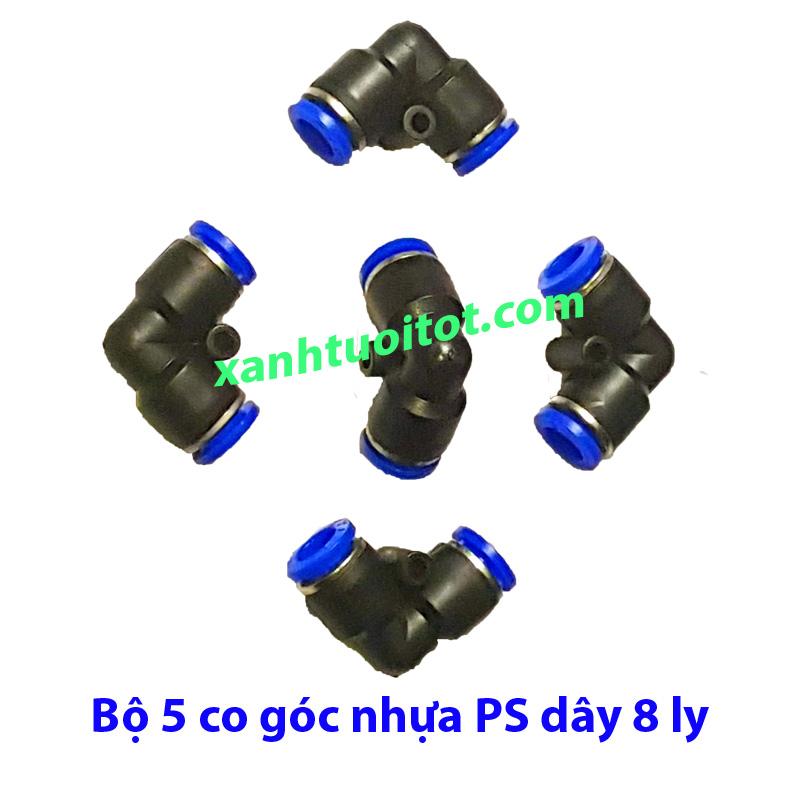 [HCM]Co góc nhựa phun sương dây 8 ly