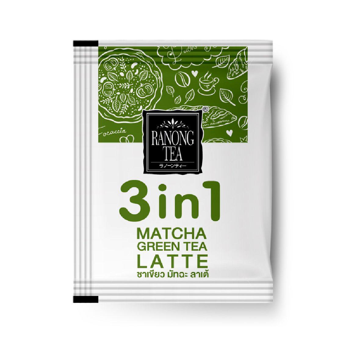 TRÀ XANH MATCHA 3in1 HÒA TAN (4 GÓI) - RANONG TEA THÁI LAN