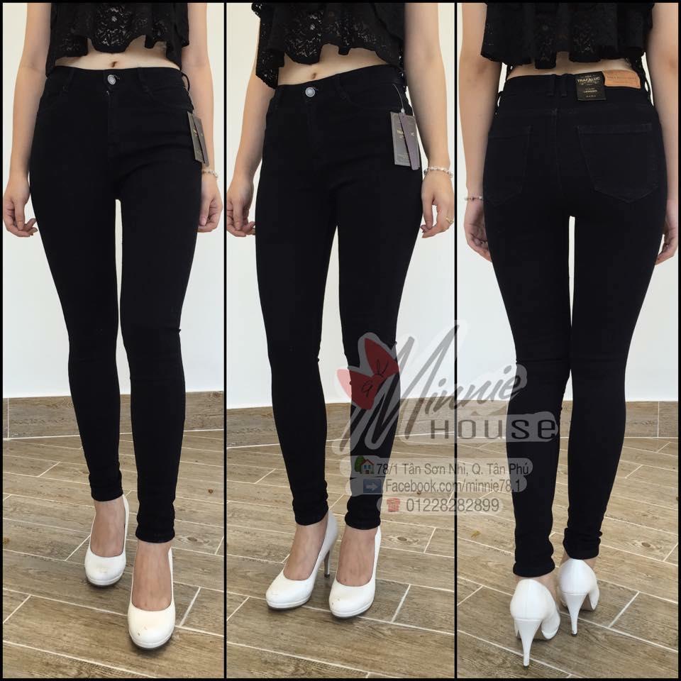 [HCM][ CÓ SZ ĐẠI] Quần jean đen tuyền co dãn mạnh phom ôm đẹp - MoliJeans