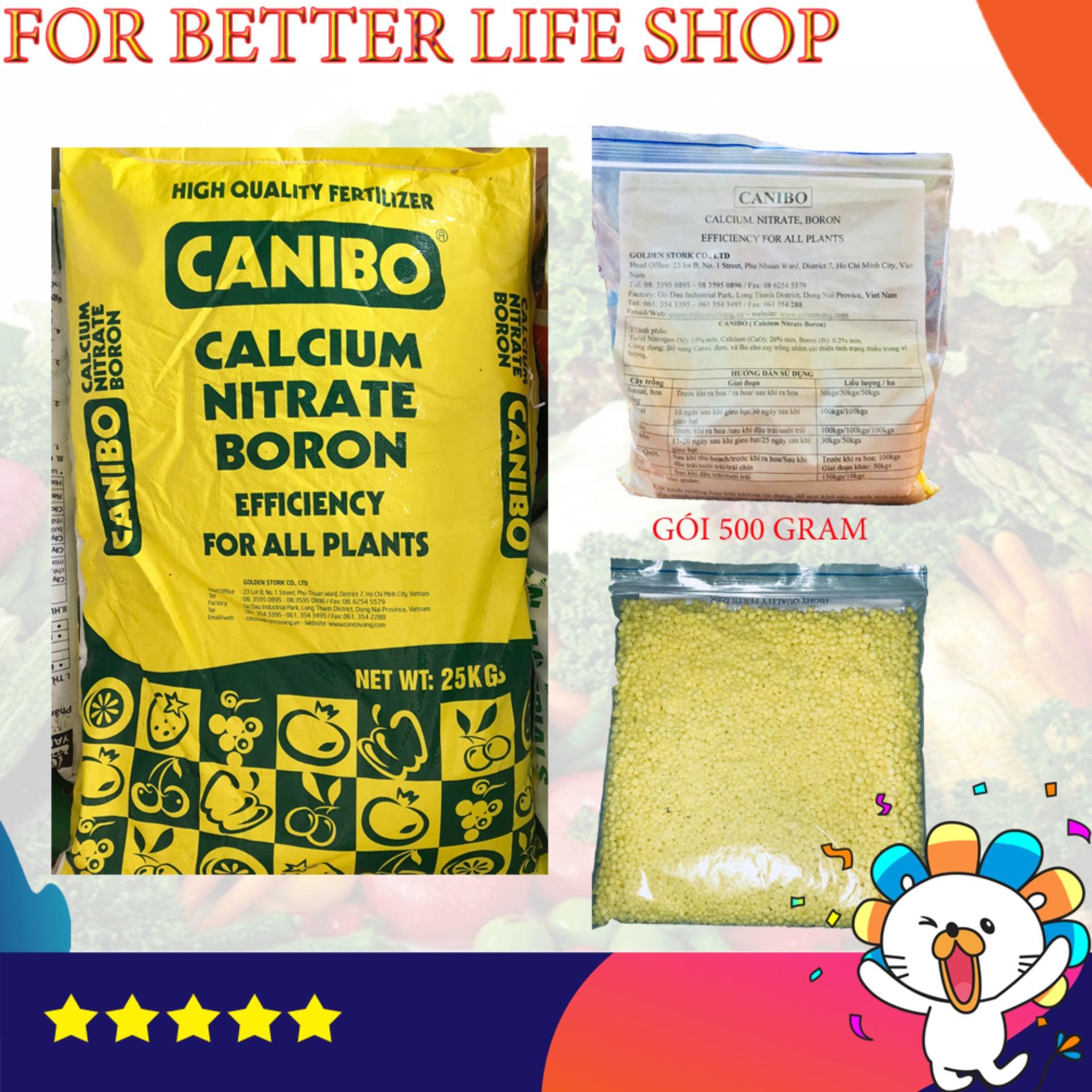 Phân bón góc CANIBO (CALCIUM, NITRAT, BORON) Gói 500gram