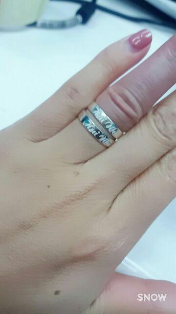 Nhẫn đôi bạc khắc tên theo yêu cầu ( Hàng làm theo tên và size của khách)